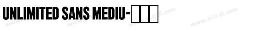 Unlimited Sans Mediu字体转换